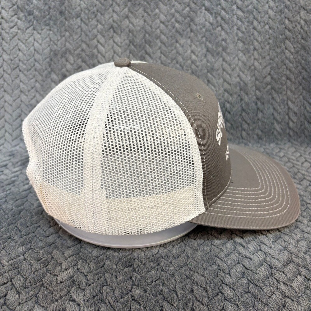 Outdoor Cap OC771 Springdale Tractor Snapback OS Gray White Mesh Trucker Hat - Picture 3 of 9